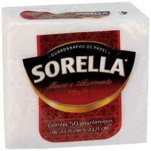 Guardanapo Papel Sorella 22 X 23cm